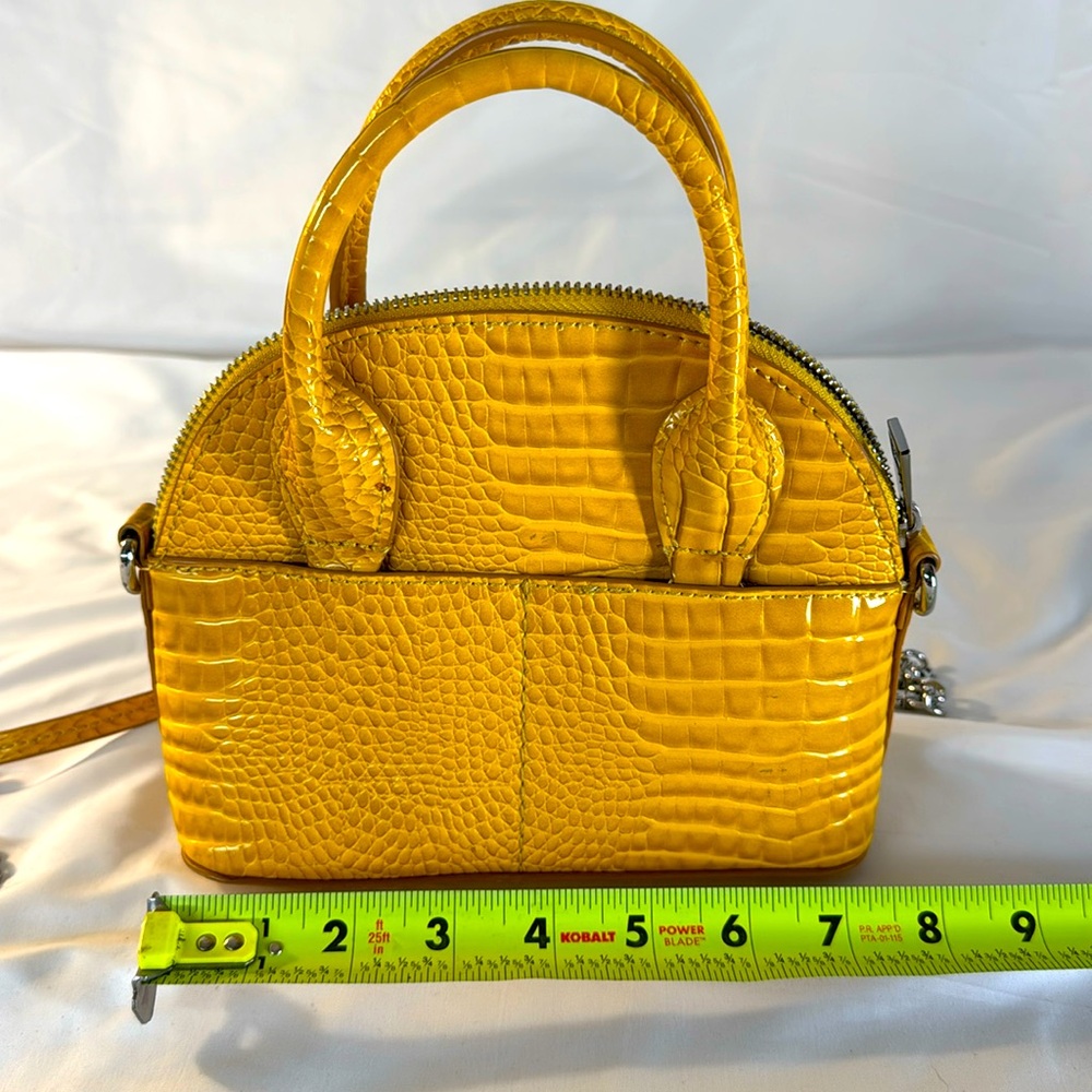 Zara Purse-mini Birkin Bag Style Yellow Cute!
